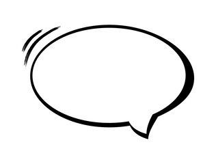 Speech bubble icon for comics