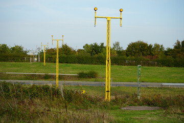 Approach Lighting System on the East Midlands Airport Trail, Nottinghamshire, England: A Rural Scene