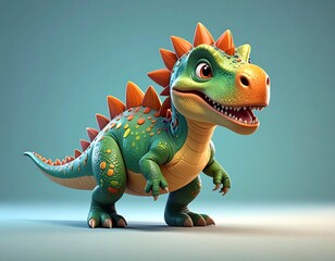 Cute cartoon dinosaur