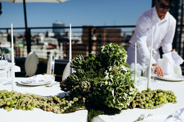 Wedding decoration, wedding floristics, wedding details