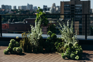 Wedding decoration, wedding floristics, wedding details