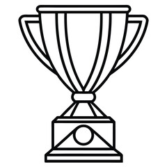 Illustration of a trophy with a classic design