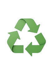 Green Recycle Symbol: Sustainable 3D Arrows