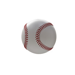 Baseball ball isolated on transparent background.