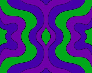 Obraz premium Melt colorful trippy psychedelic illustration