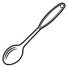 Outlined illustration of a spoon