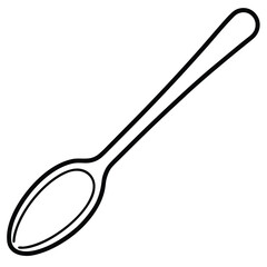 Illustration of a spoon with a long handle