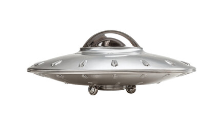 ufo over the world on a white background