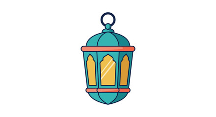 A colorful illustration of a traditional middle eastern style lantern