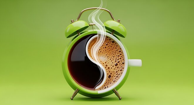 Time for Coffee A Symbol of Morning Energy and Awakening