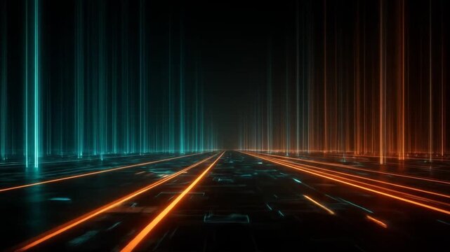 Abstract futuristic pathway