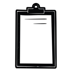 Park Ranger isolated clip board on white background