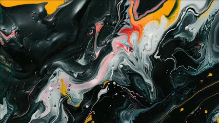 This artwork showcases an abstract approach, filled with vibrant colors and textured patterns. The modern design is bold and energetic, making it a striking piece for contemporary spaces.