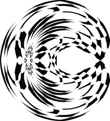 black and white tattoo