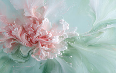 Retro style floral texture art background
