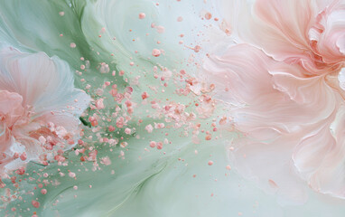 Retro style floral texture art background
