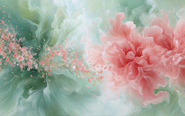 Retro style floral texture art background
