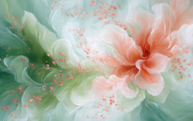 Retro style floral texture art background
