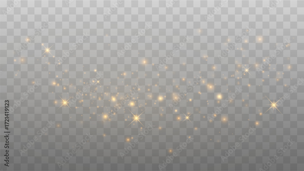 Canvas Prints abstract magic lights with shining stars and glitter confetti particles.