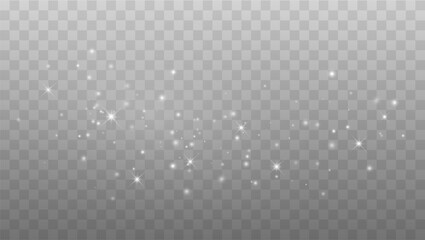 Fototapeta na wymiar Glitter Background. Glowing Shining Particles and Stars