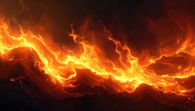 A background with a burning flame effect