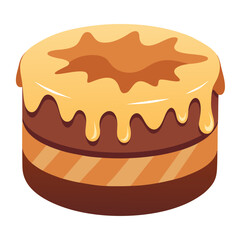 Yellow Dripping Cake