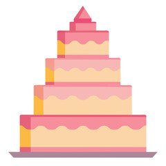 birthday cake vector illustration