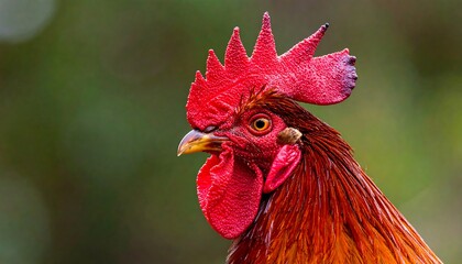 Close-up portrait of a rooster