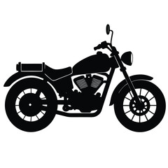 Fototapeta premium Park Ranger isolated ranger motorcycle on white background