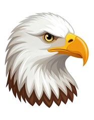 Obraz premium Profile view of an eagle's head. Sharp, detailed