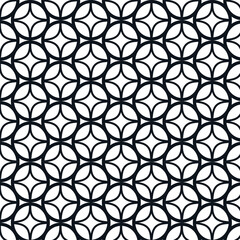 Abstract floral seamless thai pattern, modern shape for design