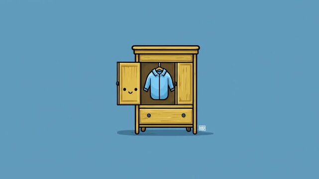 Cute cartoon wardrobe