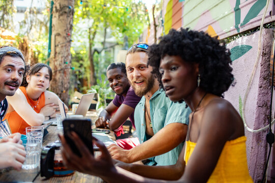Group of friends enjoying time together
