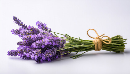 Lavender Lavandula White Background