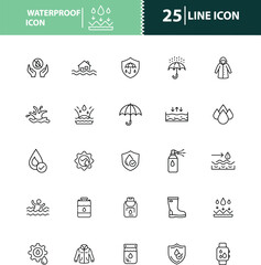 waterproof icon, water resistant symbol, droplet icon, rainproof icon, splash proof icon, durable icon,