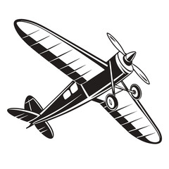 Airplane icon silhouette vector illustration