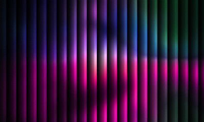 Abstract Neon Gradient Background with Vertical Stripes in Pink, Purple, and Green