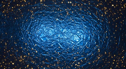 "Elegant Dark Blue & Golden Holiday Sparkle Background"