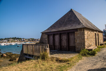 Obraz premium pink granite coast,bretagne