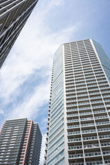Obraz premium 2020年の江東区東雲のタワーマンション、豊洲埋立地の高級分譲マンション