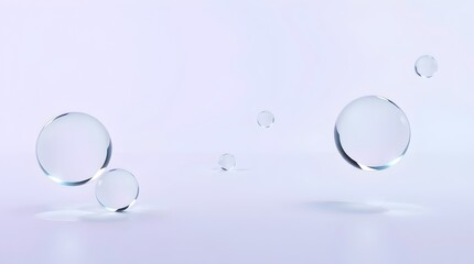 Futuristic Abstract Crystal Ball Texture with Copy Space