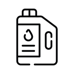 Line style oil can symbolize vehicle maintenance and service.