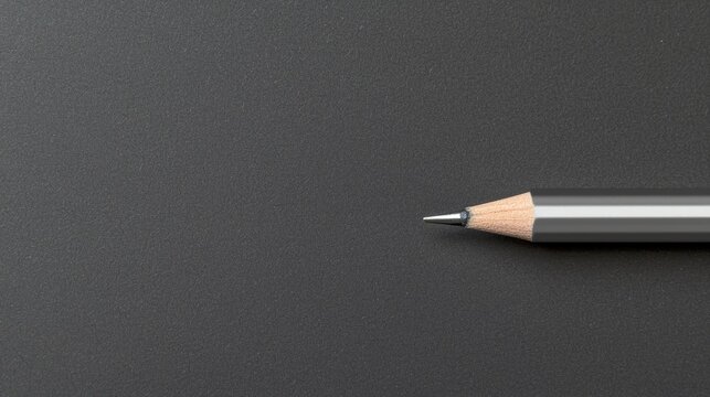 A silver colored pencil with a wooden eraser.