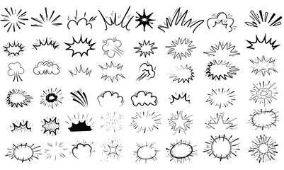 Line speed cartoon effect, comic smoke motion line element set  line speed cartoon vector icon design