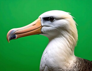 Close-up profile of a seabird