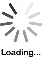 Minimal Loading Icon Vector – Circular Progress Indicator for UI/UX Design
