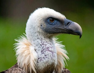 Close-up profile of a vulture
