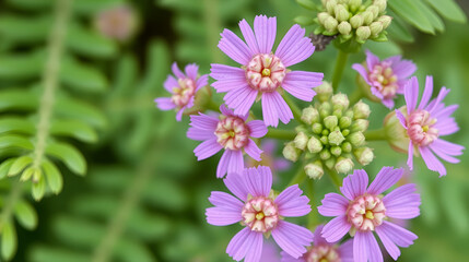 Fern-Leaf Yarrow (Achillea filipendulina). Synflorescence Closeup