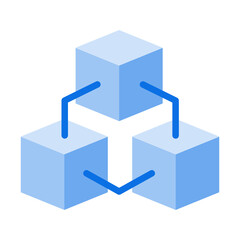 Verbundenes System - farbiges Icon