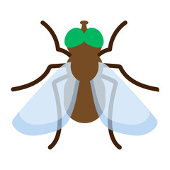 Fliege - farbiges Icon